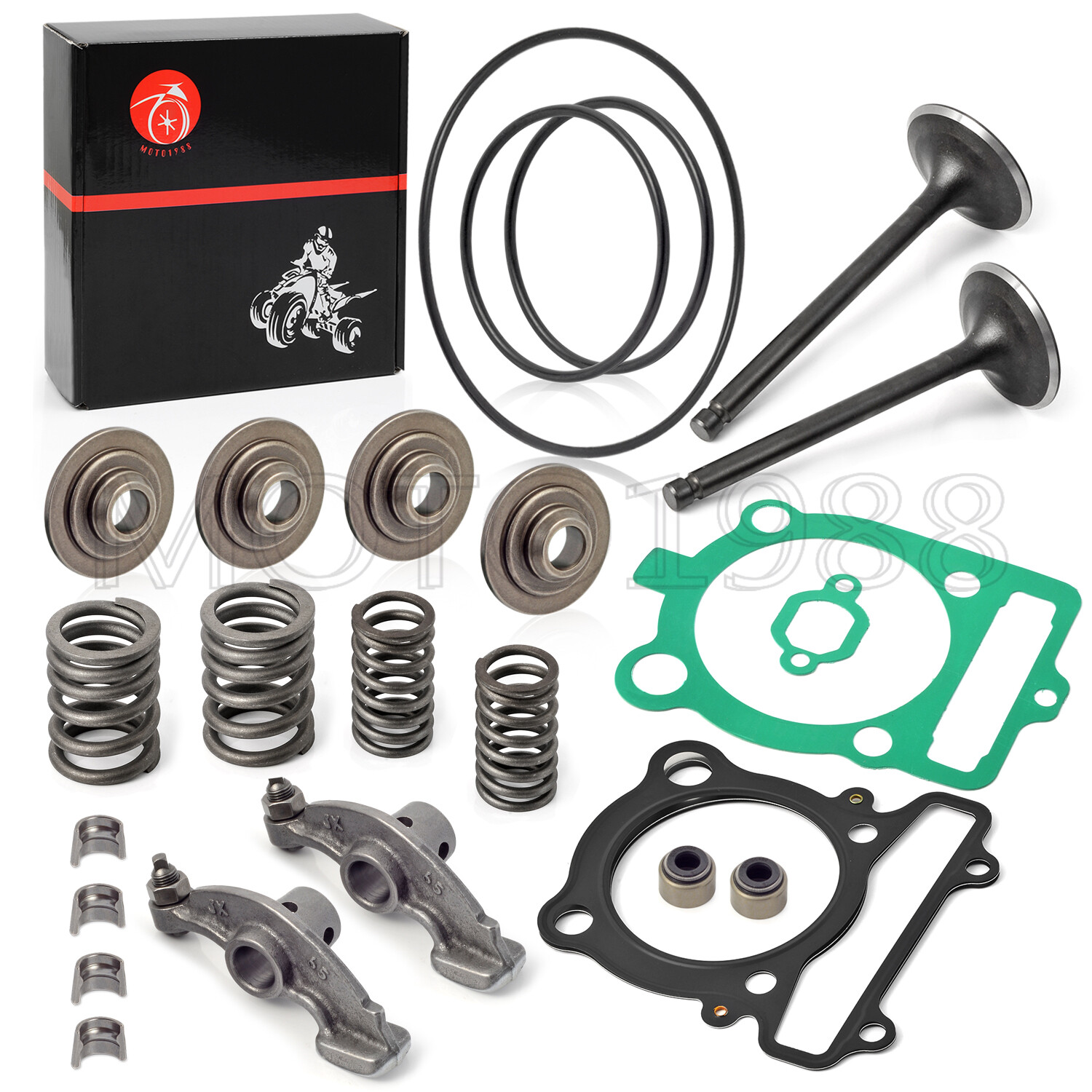 Rocker Arm & Intake Exhaust Valve Kit For YAMAHA 350 Warrior Raptor Grizzly 350