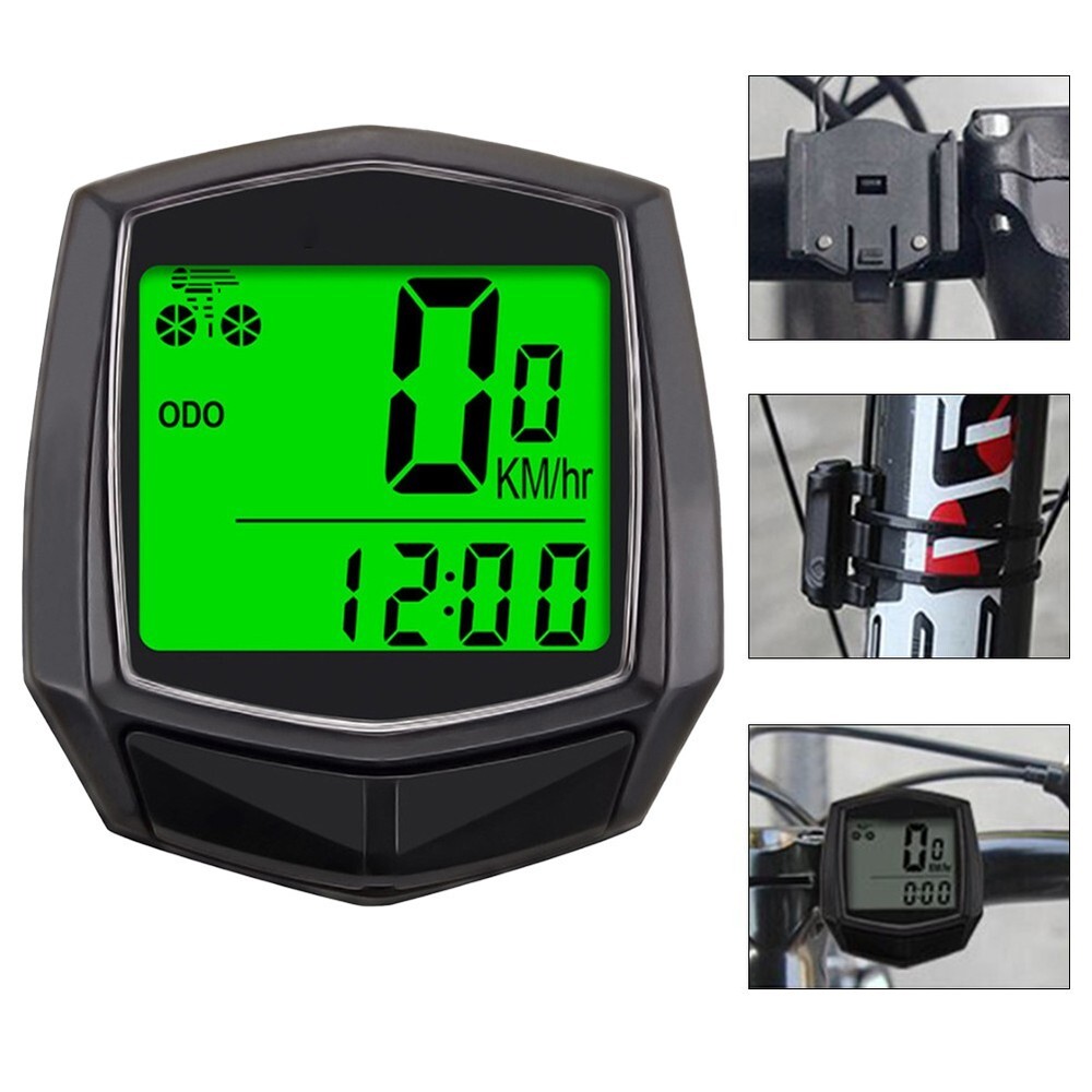 Bicycle With Backlit Waterproof Odometer Speedometer Wired Speedometer
