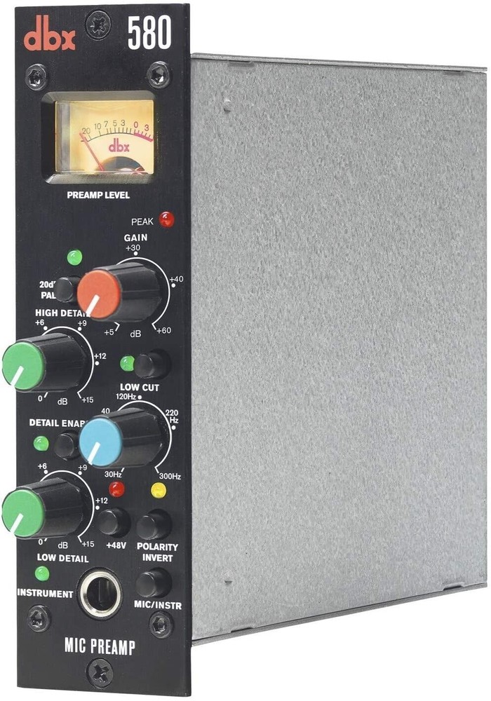 dbx 580 500 Series Microphone Preamp Premium Low Noise API 500 Module NEW