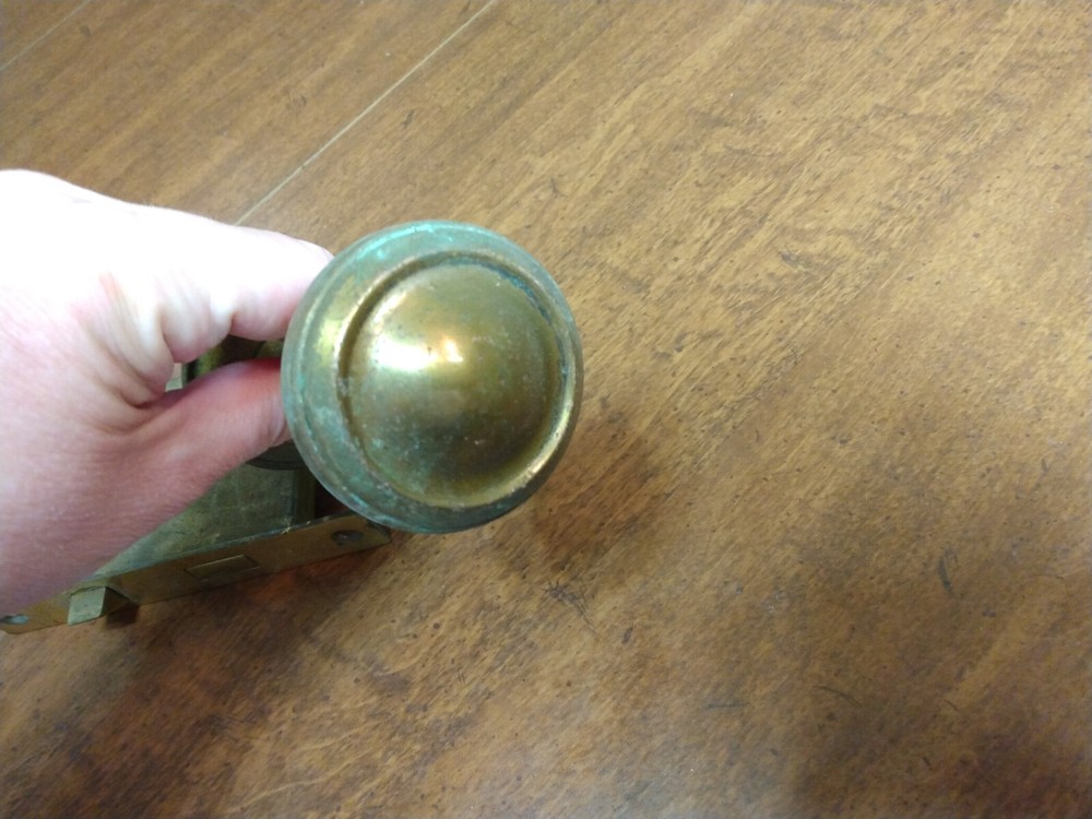 Antique Yale & Towne Mortise Interior Locks w/ Knobs NO KEYS