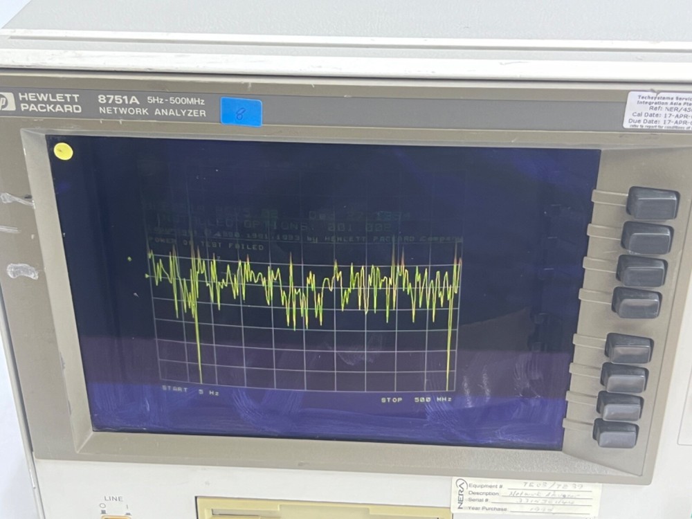HP 8751A NETWORK ANALYZER 5HZ-500MHZ