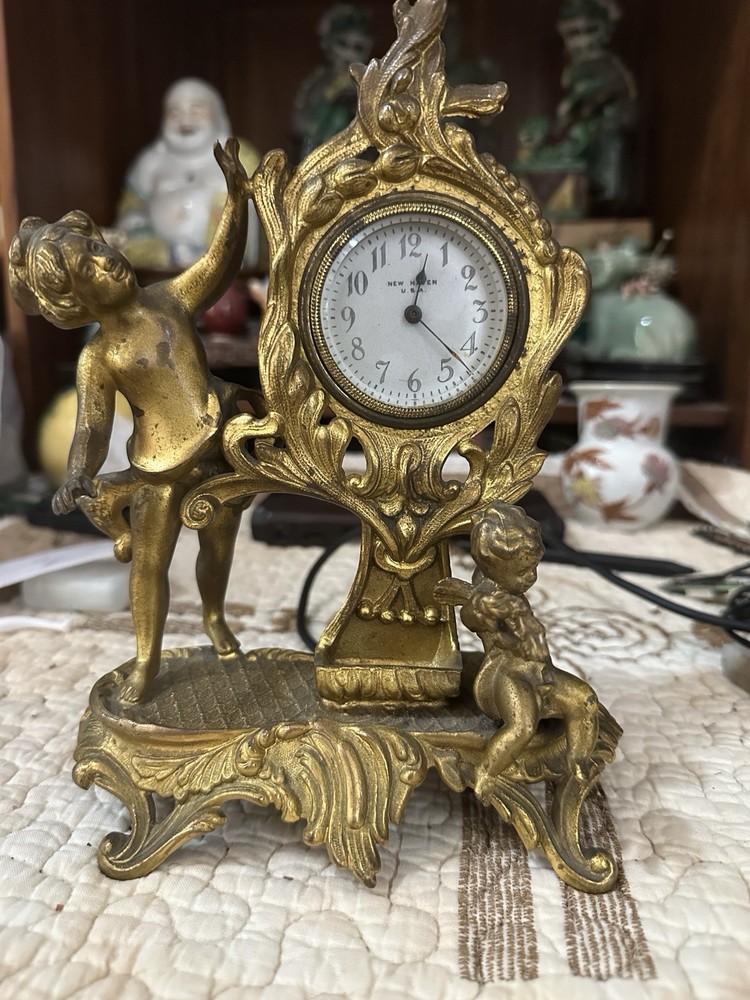 gilt bronze clock