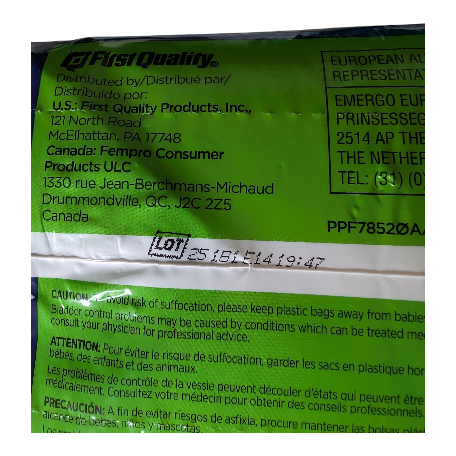 2x Prevail Per-Fit Incontinence Brief XL Mat Body Shape Maximum 30 Total Briefs