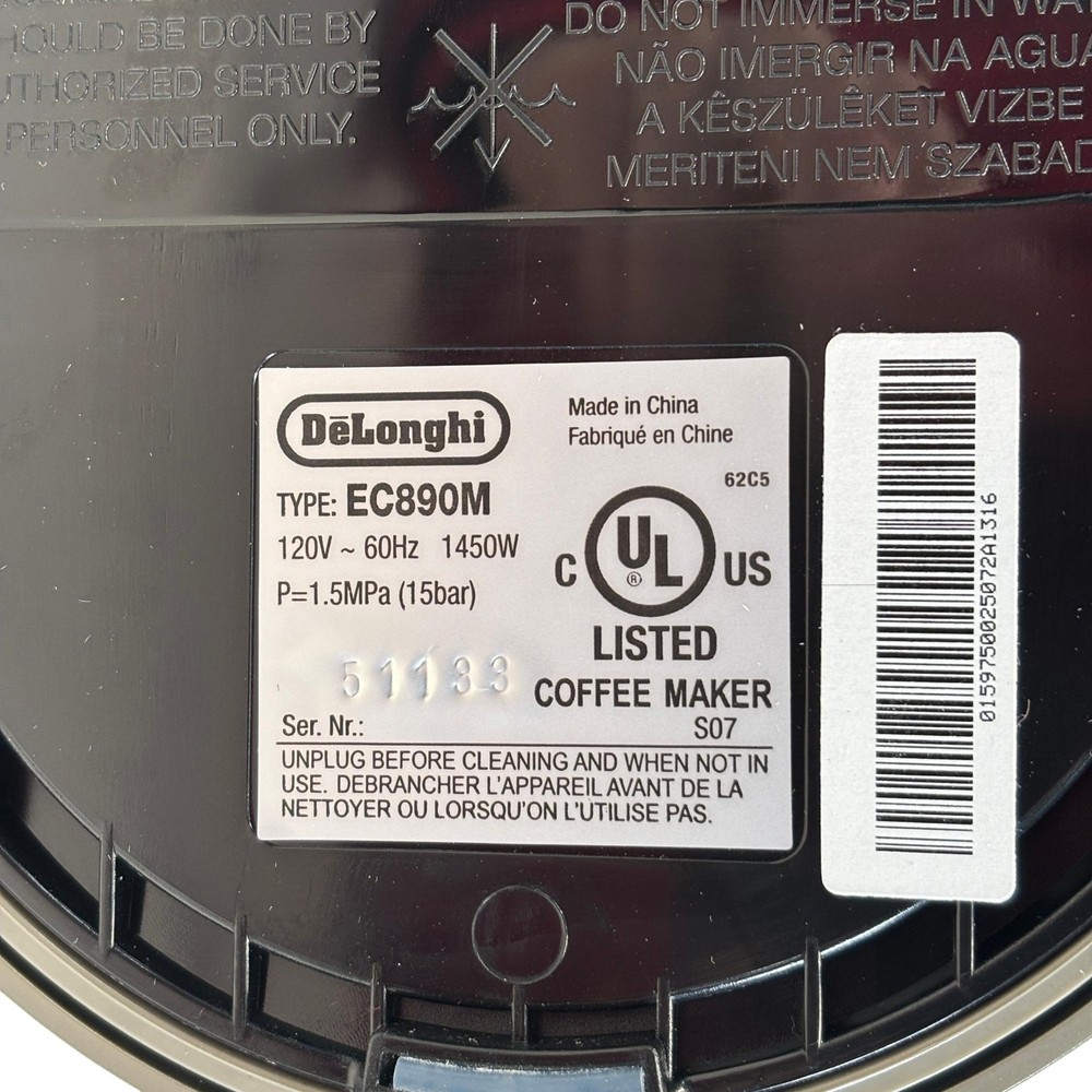 DeLonghi Dedica Duo Espresso Machine EC890M