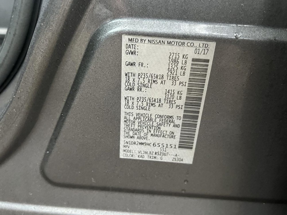 Speedometer Cluster MPH Fits 17 PATHFINDER 199340