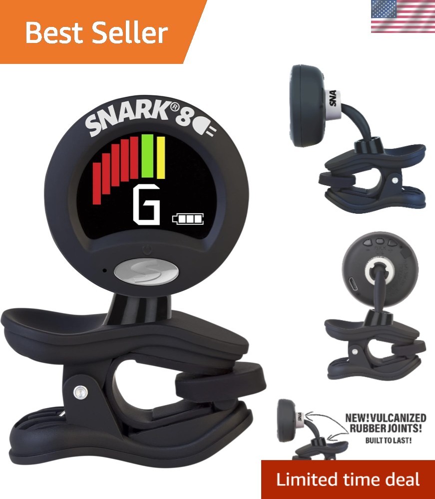 New Guitar Tuner Rechargeable Black