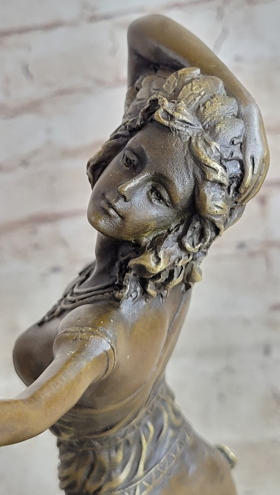 100% Solid genuine Bronze Colinet Dancer Home office Decoration Decor Figurine
