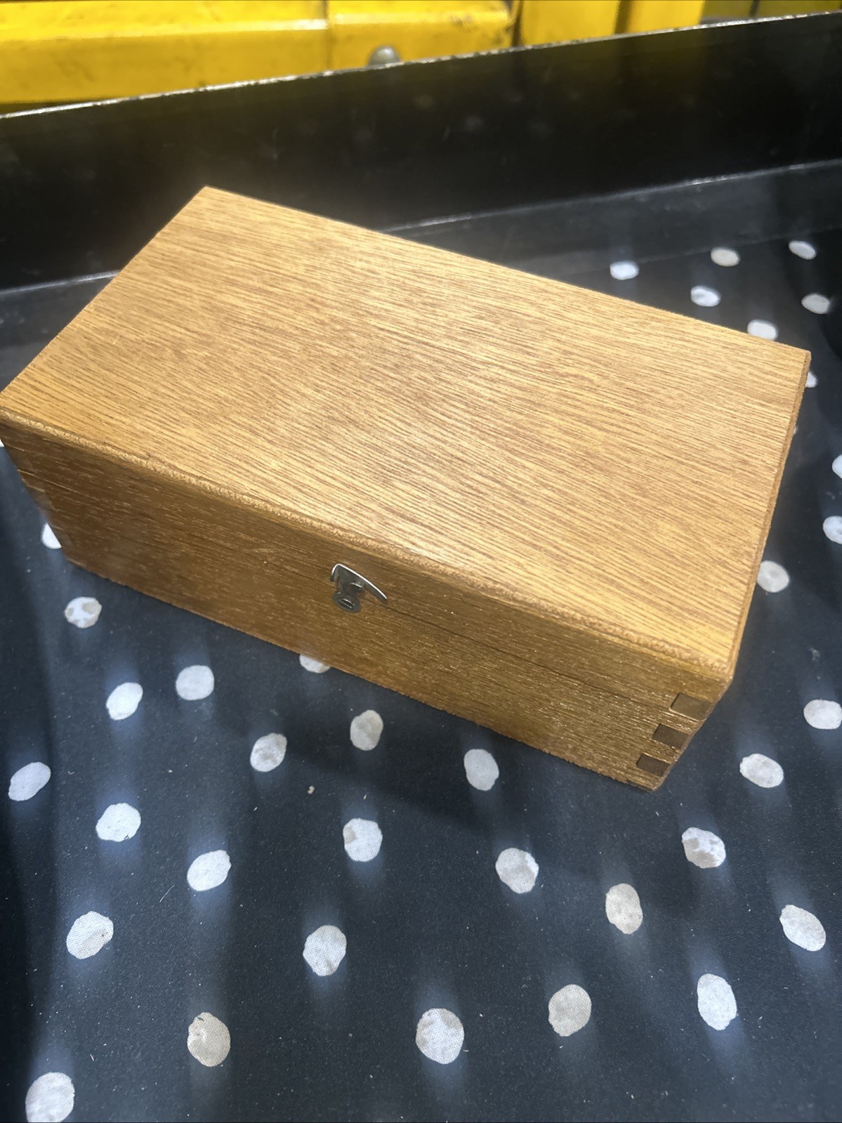 Vintage Y.K.S Microsope With Wood Box Made In Japan