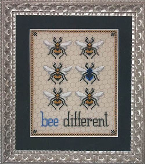 Bee Different by Blackberry Rabbit cross stitch pattern