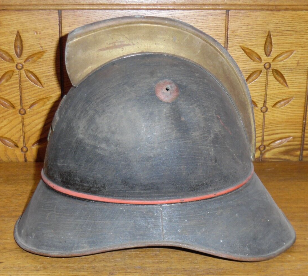 Vintage Swiss Fireman's Helmet #1
