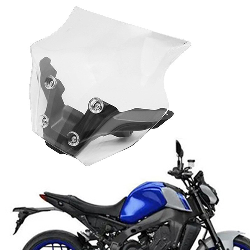 For Yamaha MT-09 2024 Motorcycle Windshield Windshield Clear With Bracket