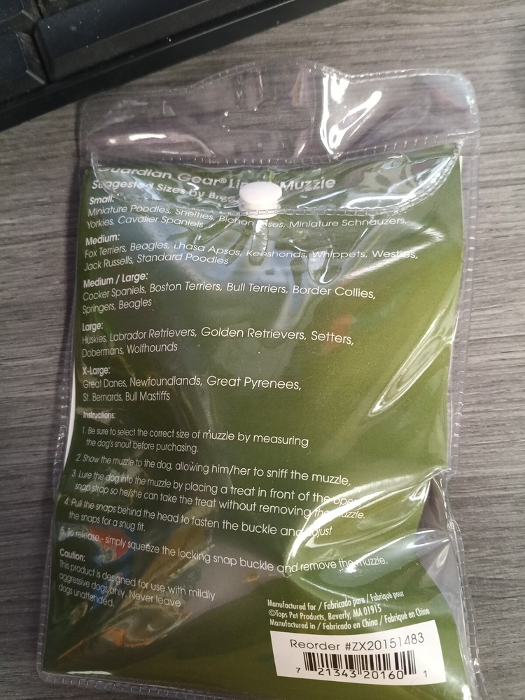 Guardian Gear Fabric Mesh Muzzle S Red