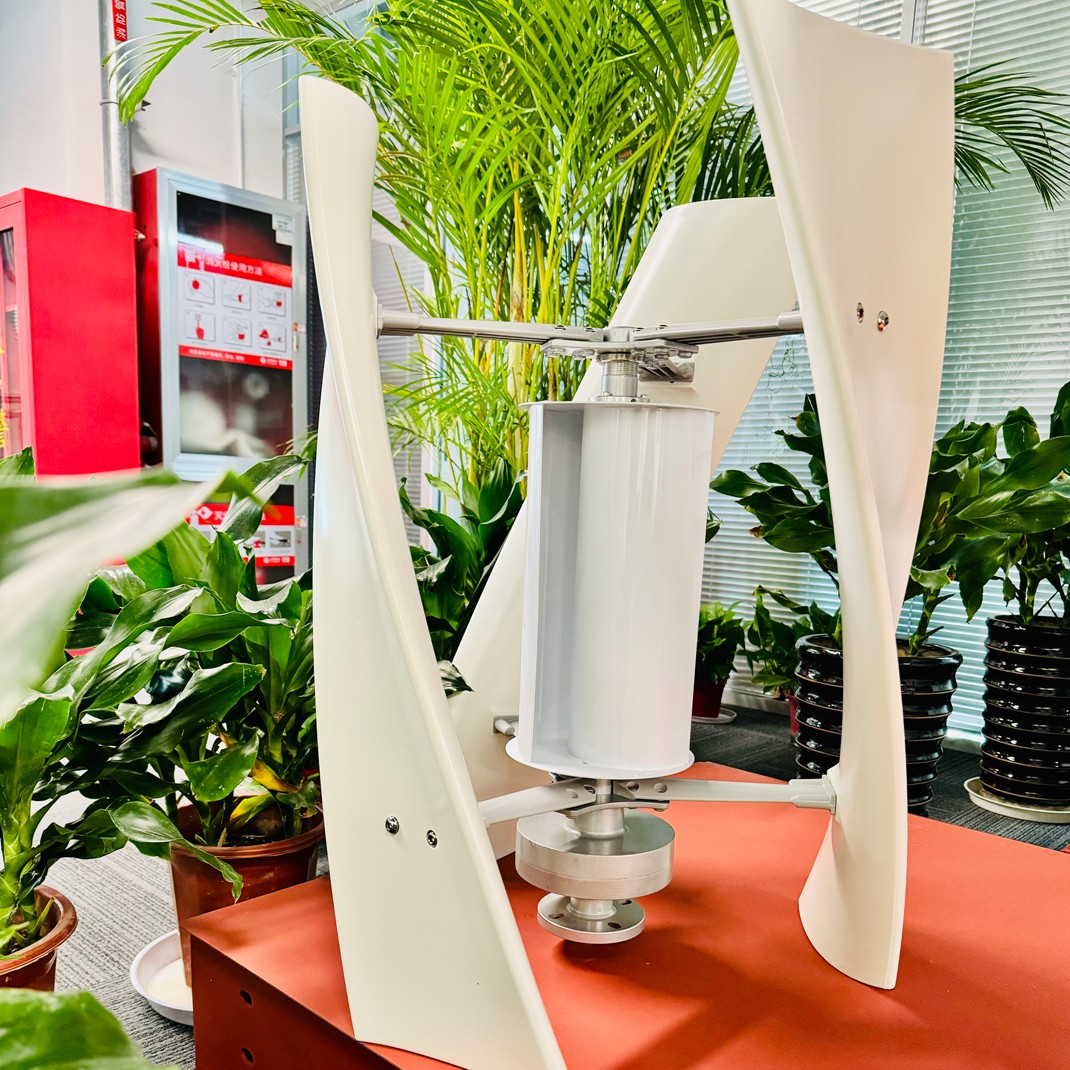 Vertical Axis Wind Turbine Generator 3000W Power Windmill MPPT Controller 48V DC