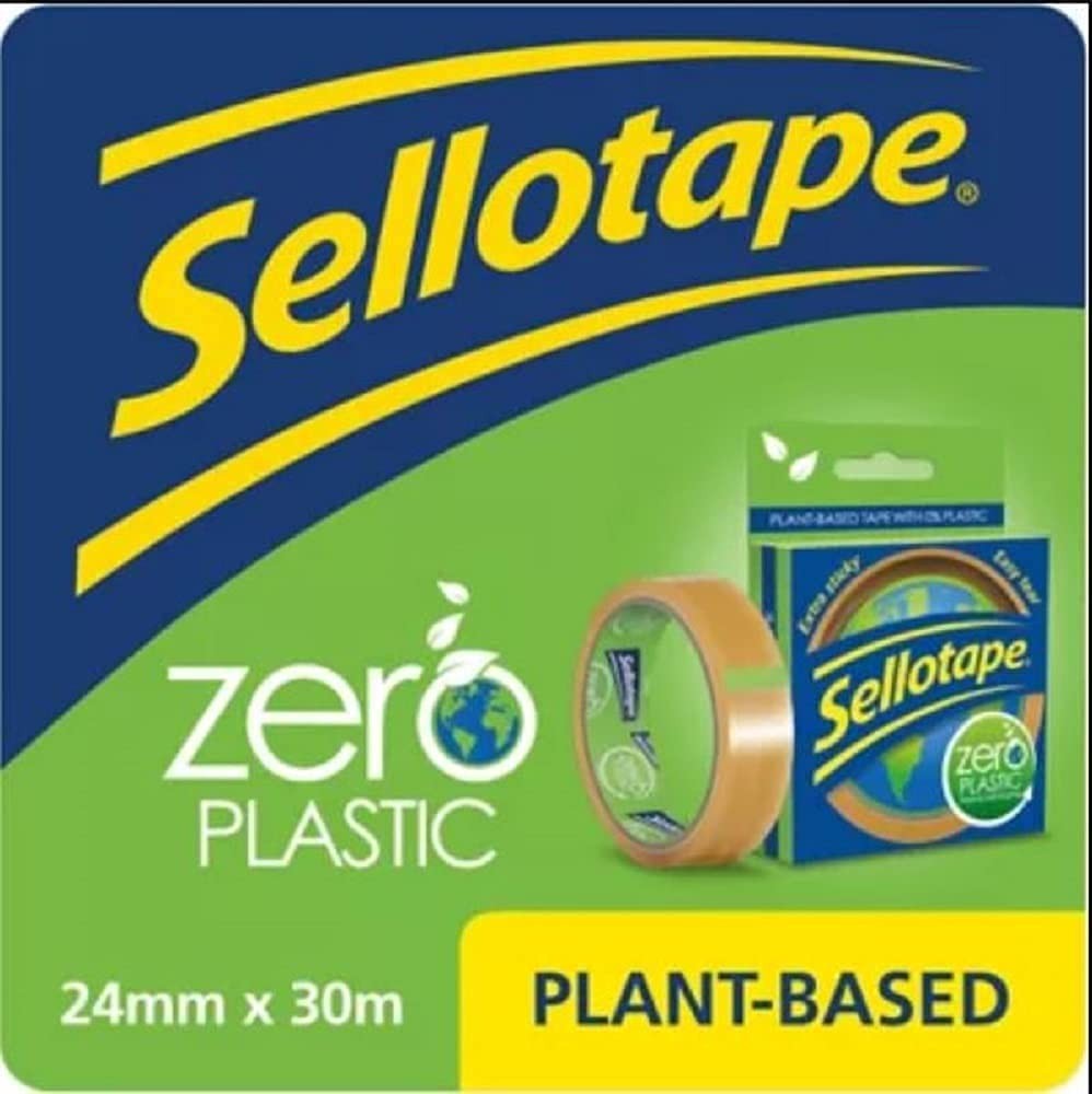 Sellotape Zero Plastic Tape, Multi-Purpose Clear Tape for Household Objects, Cle