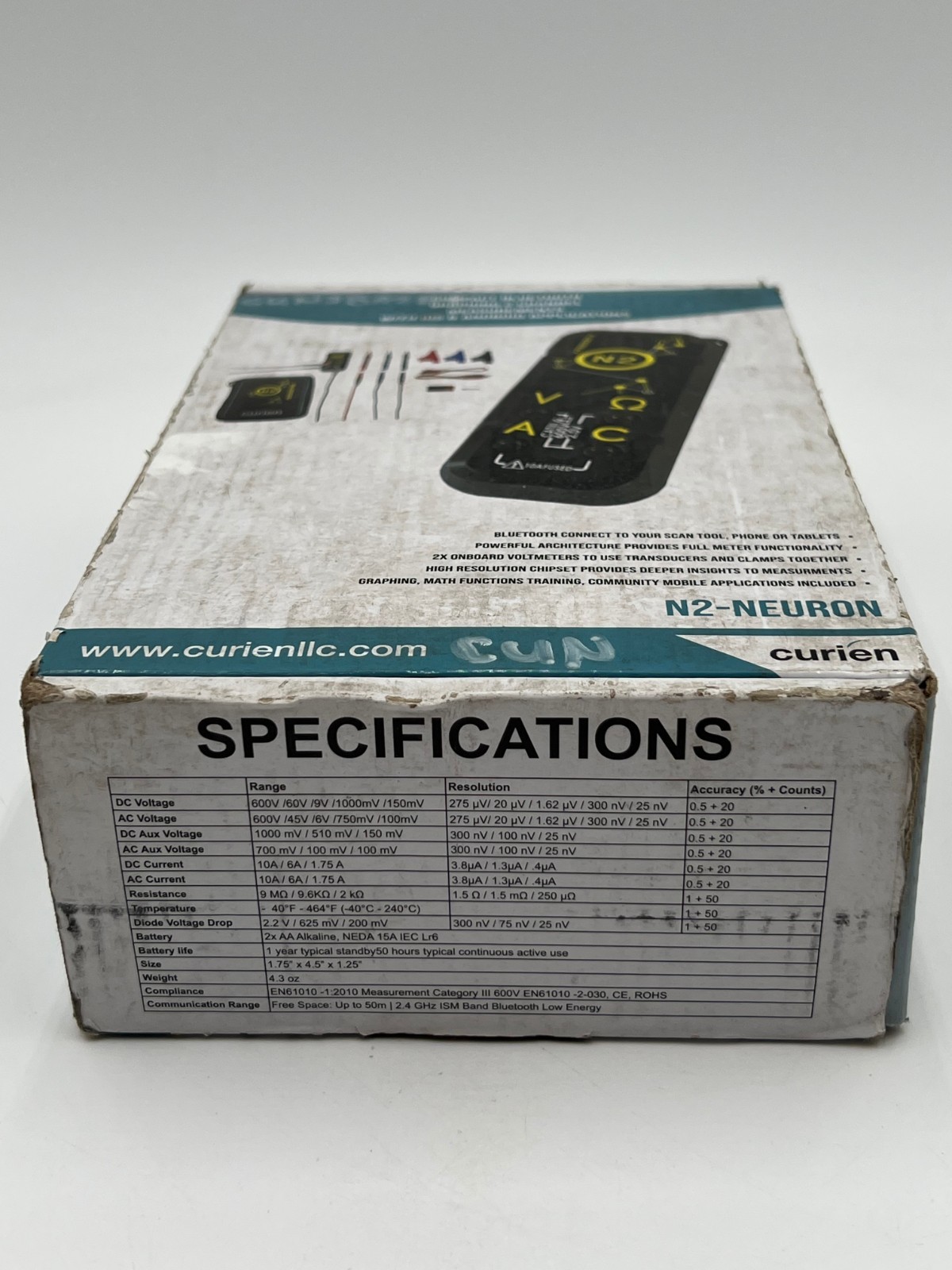 Curien N2 Neuron Bluetooth 2-Channel Graphing Multimeter Diagnostic Tool NEW