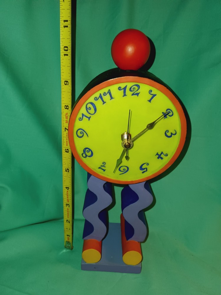 Colorful Circus Themed Ceramic Clock