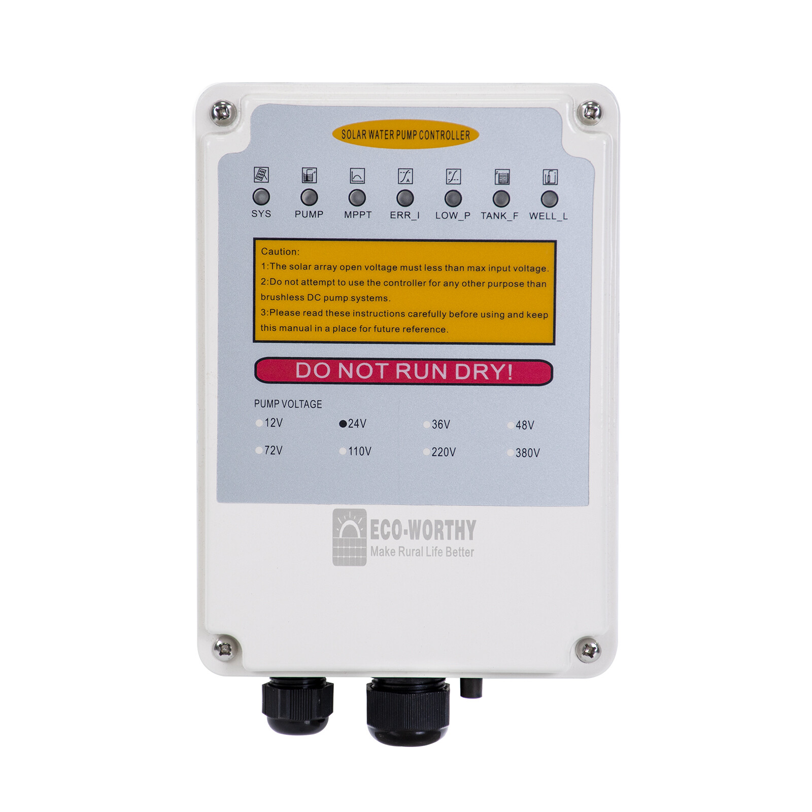 3" DC 24V Solar Water Pump Deep Well Pump Submersible Bore MPPT Controller Kit