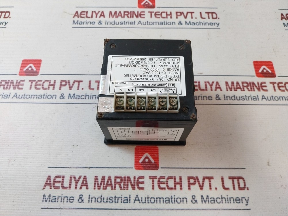Automatic Electric VSS96D Digital AC Voltmeter 0-163.3 VAC