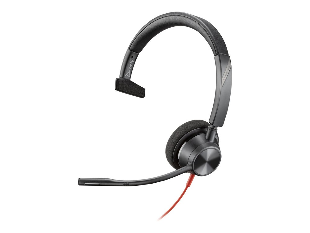 POLY BLACKWIRE 3310 MICROSOFT TEAMS CERTIFIED HEADSET +USB-C/A ADAPTER TAA