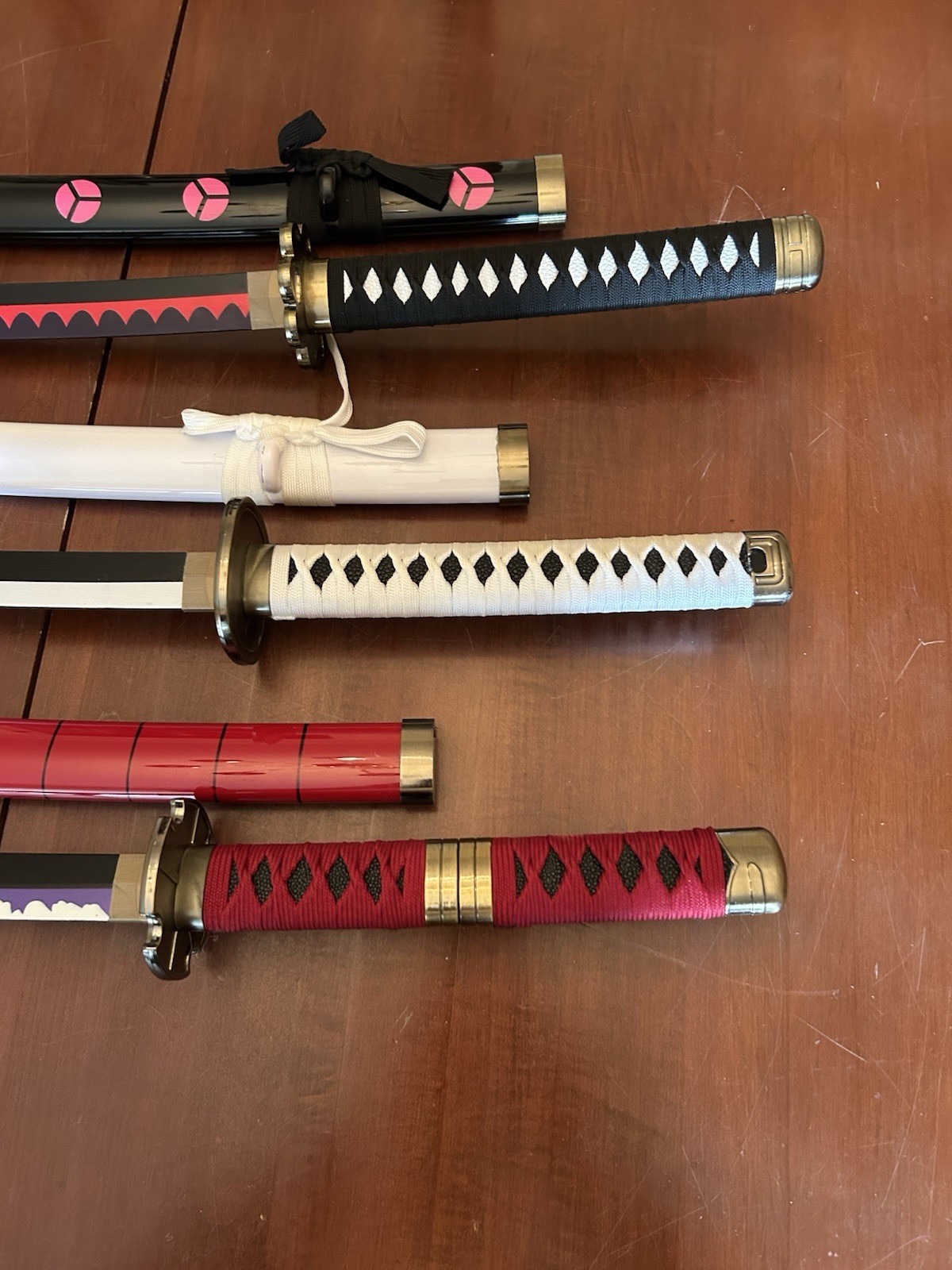 Set 3 - One Piece Japanese Anime Samuri Cosplay Swords