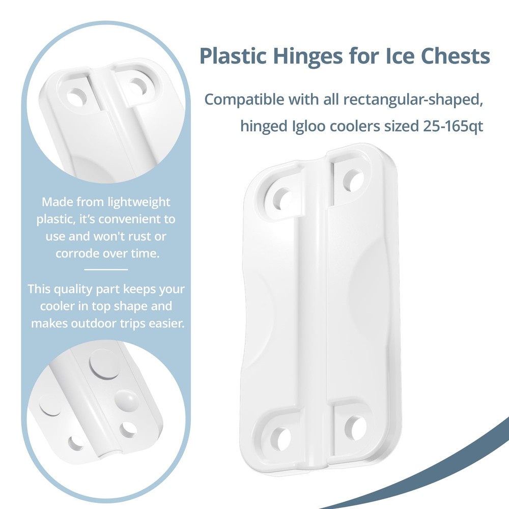 Cooler Hinges For Ice Chestscompatible With Igloo 25165 Qt Rectangularshaped Coo