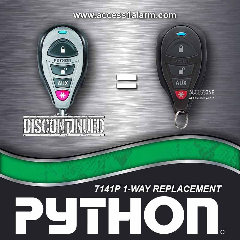 Python 7141P 1-Way 4-Button Replacement Python 7145P Remote Control EZSDEI7141