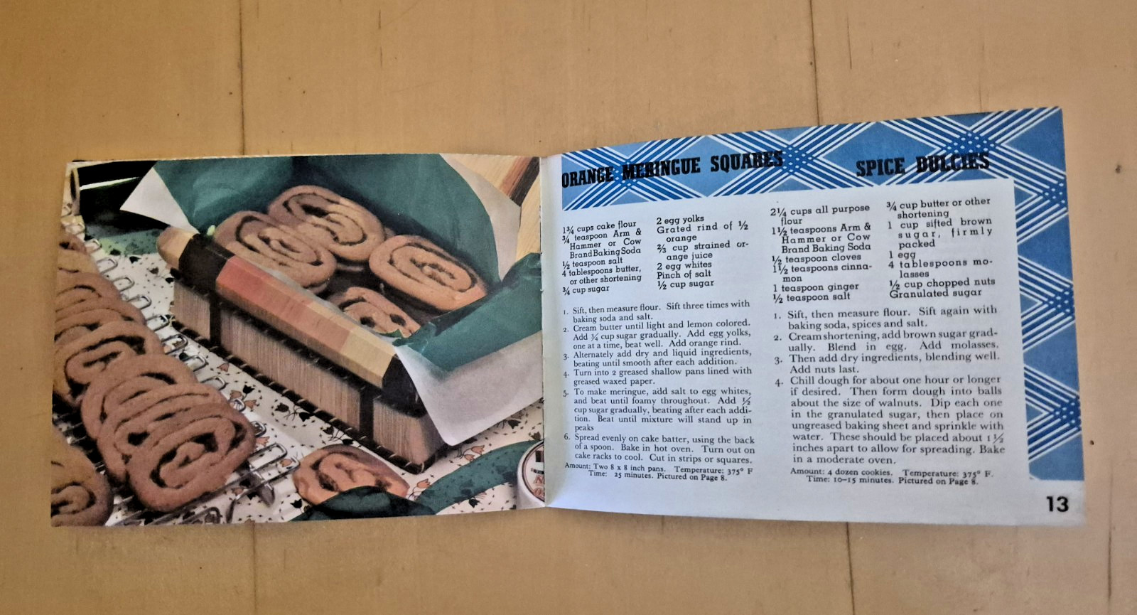 Vintage 1938 GOOD THINGS TO EAT Arm & Hammer Advertising Recipe Booklet