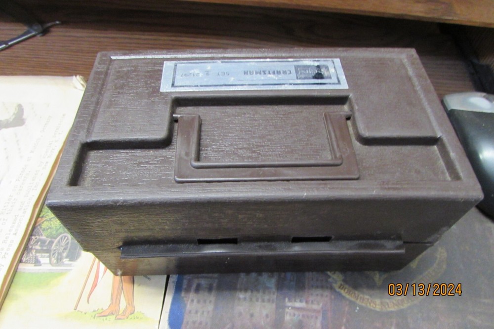 Vintage Craftsman Router Bit Set Plastic Case 9-21292
