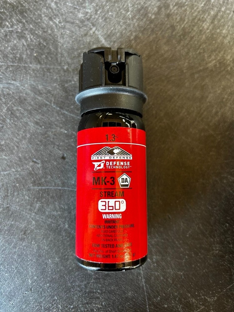 Defense Technology First Defense Stream MK-3 1.3% Solution Red Band Pepper Spray