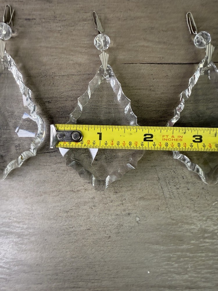 4 chandelier tear drop replacement crystals