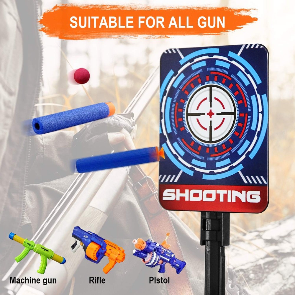 Electronic Shooting Target Scoring Auto Reset Digital Targets for Nerf Guns T...