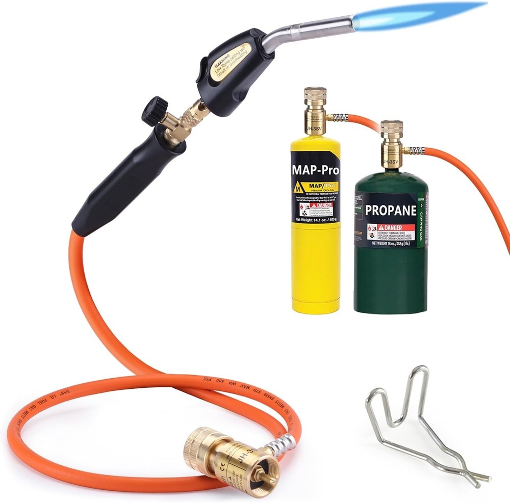 High-Performance Propane Torch Kit - 3.6ft Hose & Precision Flame Control (36...