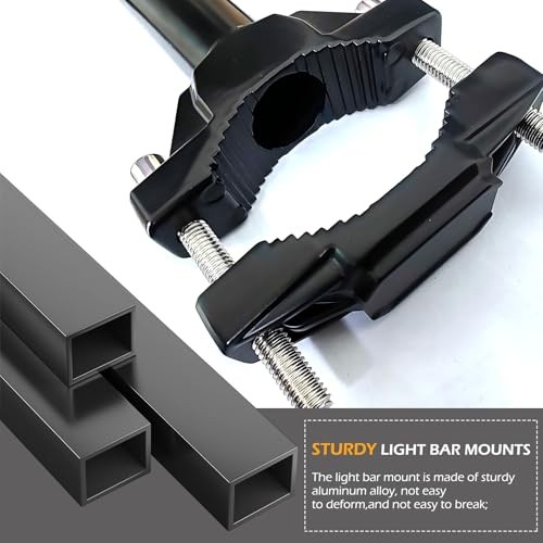 2 PCS Motorcycle Spotlight Mount Brackets, Shock-Absorption Light Bar Mount