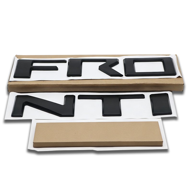 Tailgate Letter For Frontier 2022-2025 Insert Emblem Matte Black 3D Rear Decals