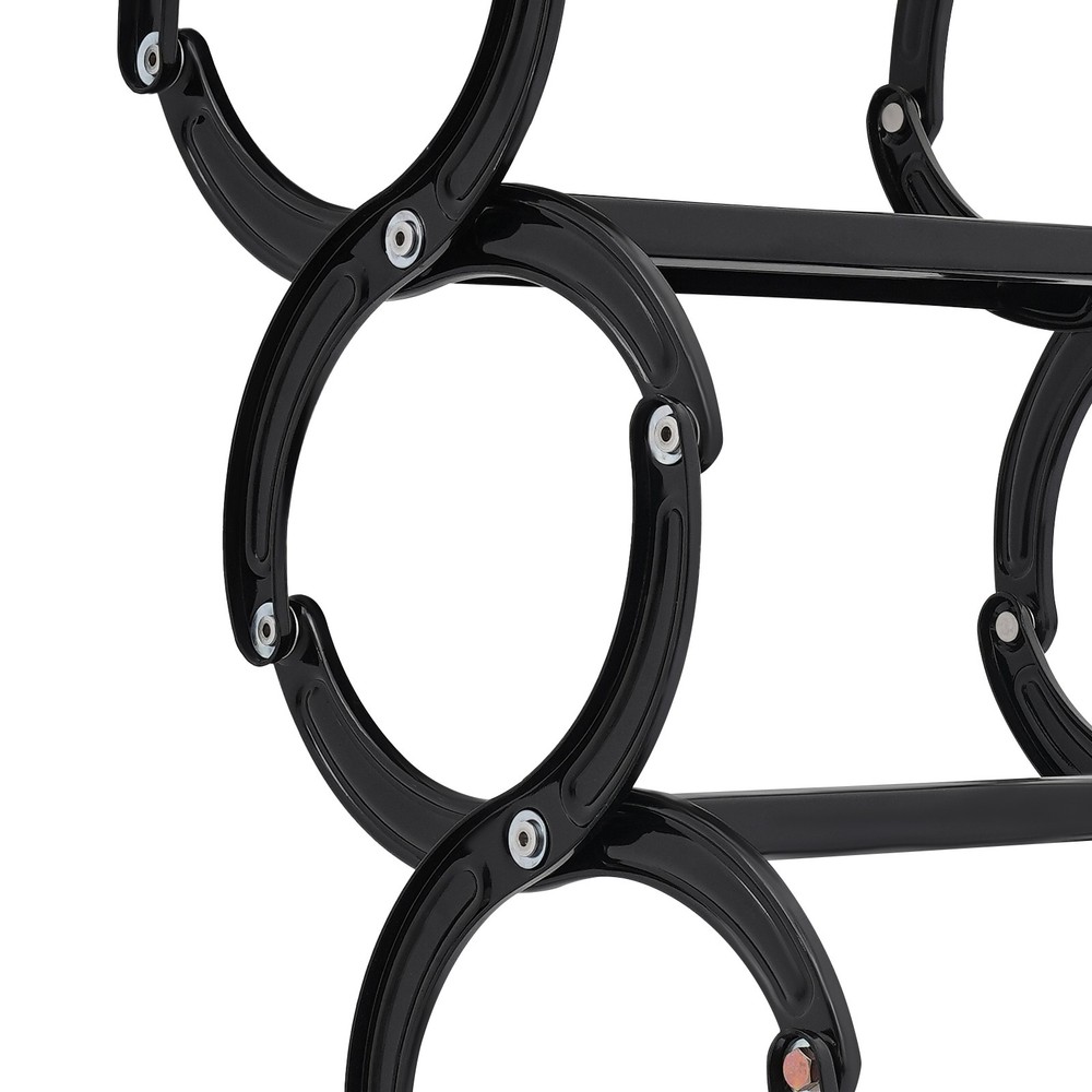 4 Steps Wall Mounted Attic Ladder, Pull Down Telescoping Step Ladder, Black New~