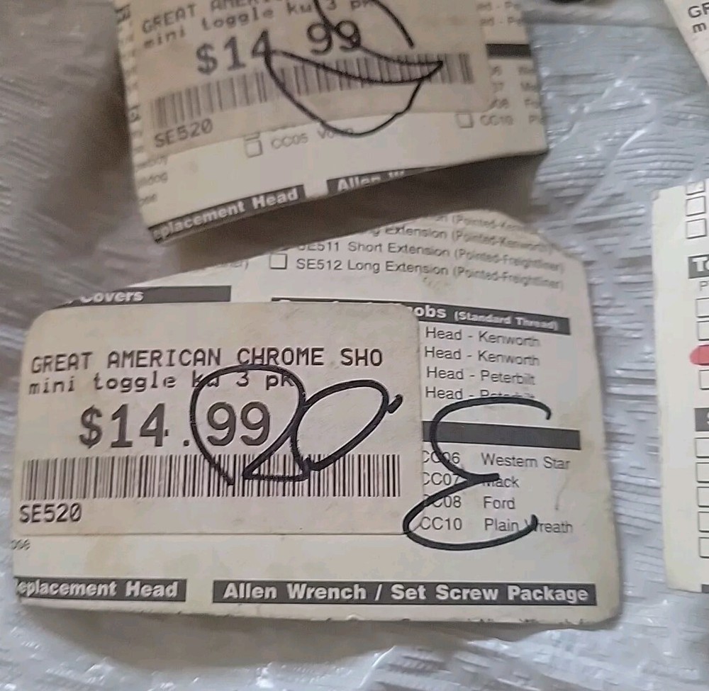 Kenworth Toggle switch extension Lot. Misc. Sizes. Pics Show More