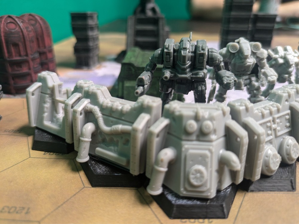 Defensive Walls, 6mm/8mm compatible Battletech