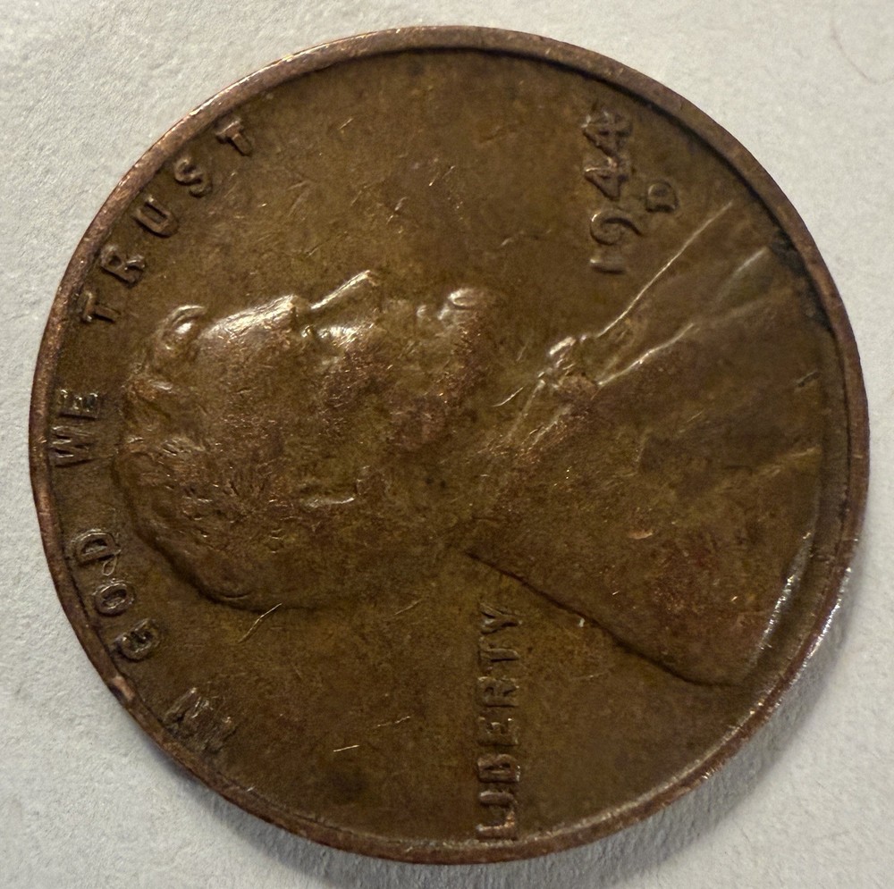 1944 D Lincoln Wheat Penny DDO + Obverse + Reverse Errors (#517)