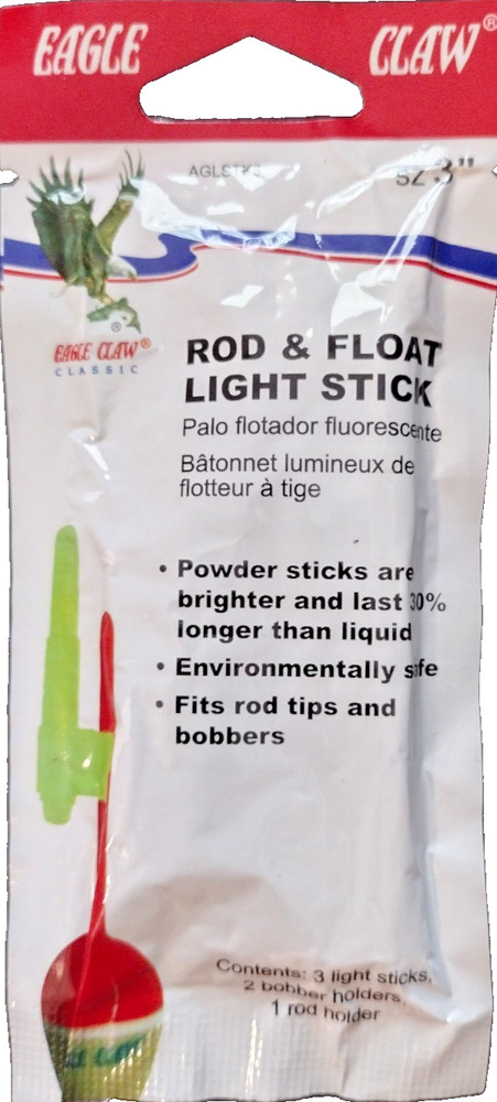 Eagle Claw Rod & Float 3" Light Sticks