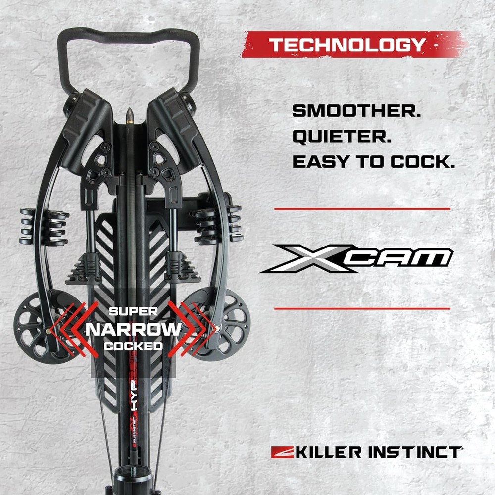 Killer Instinct LOGIX 435 Crossbow Kit 435FPS X CAM Let-Down Trigger Scope