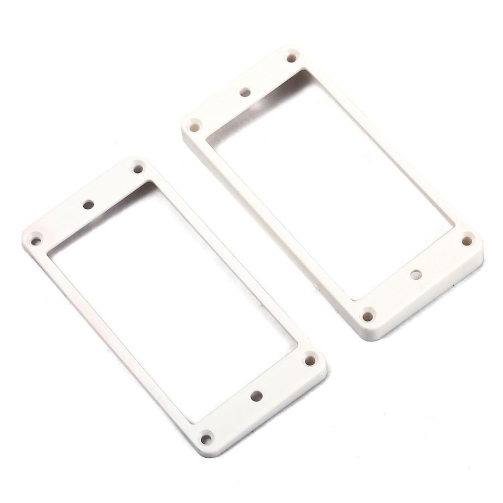 White Plastic Pickup Mounting For LP SG Guitar Accessory Set
