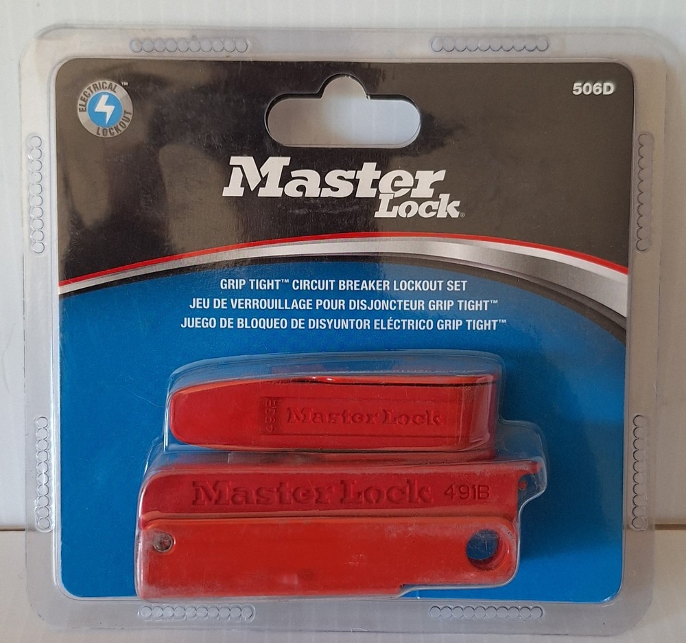 Master Lock 506D Grip Tight Circuit Breaker Lockout Set