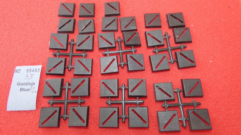 Games Workshop Warhammer Fantasy Square Bases 33 x 20mm 1984 Diagonal Base New