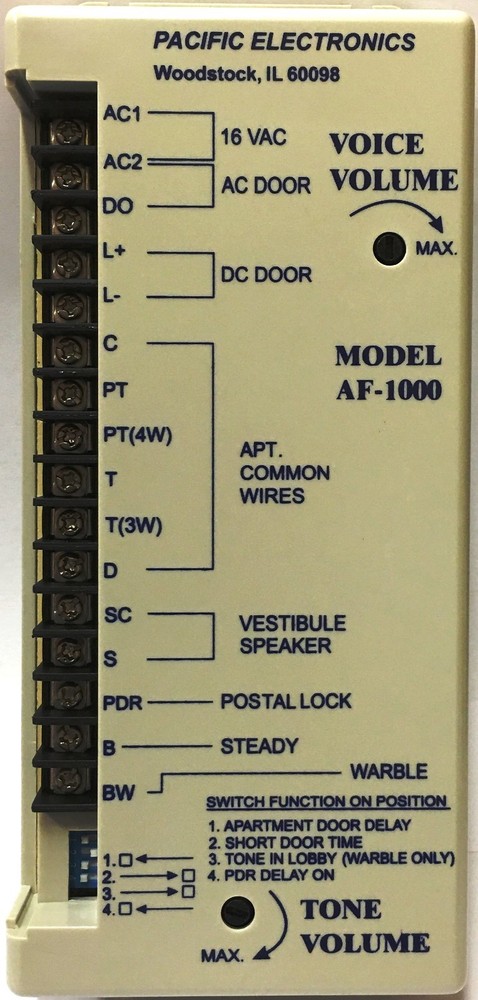 Pacific Electronics Af-1000 Amplifier for intercom systems