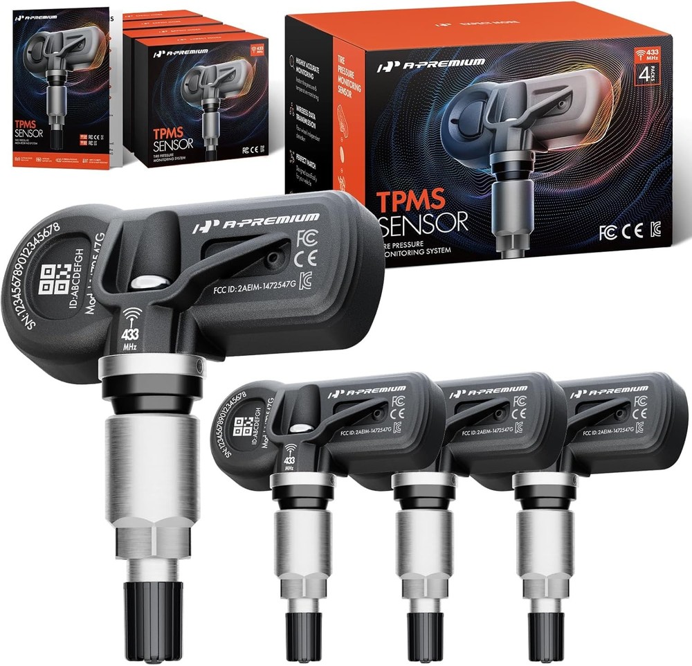 4PCS Pre-Programmed TPMS Sensor for Ram 1500 2019-2024 433MHz Replace 68293199AA