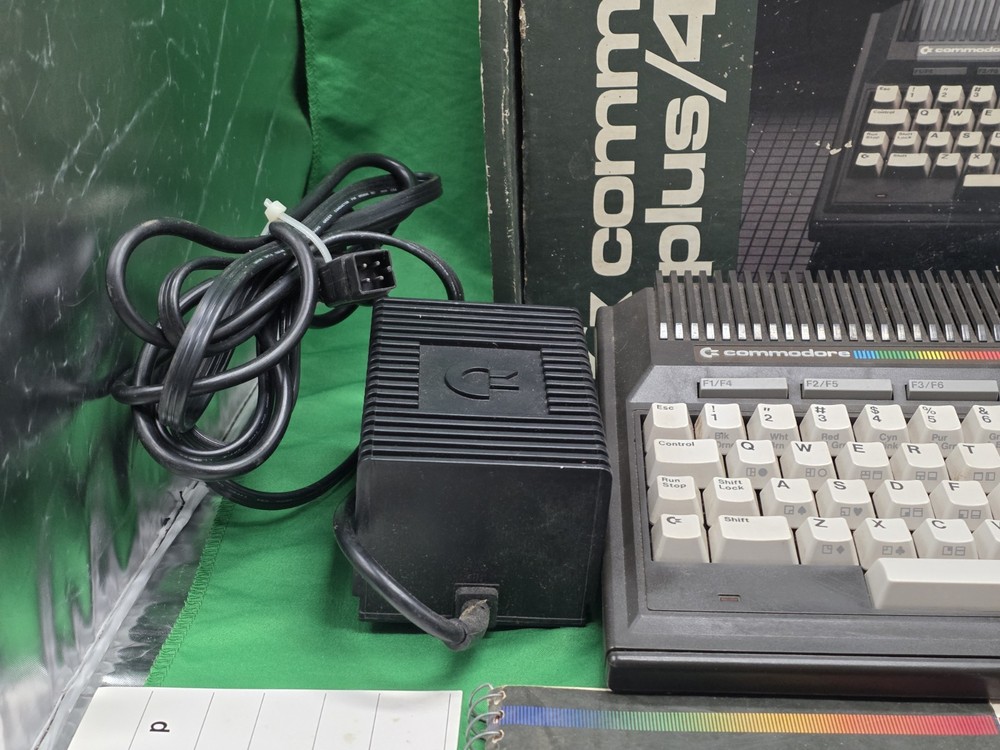 Commodore Plus/4 Vintage Home Computer with Box, Accessories, Manuals