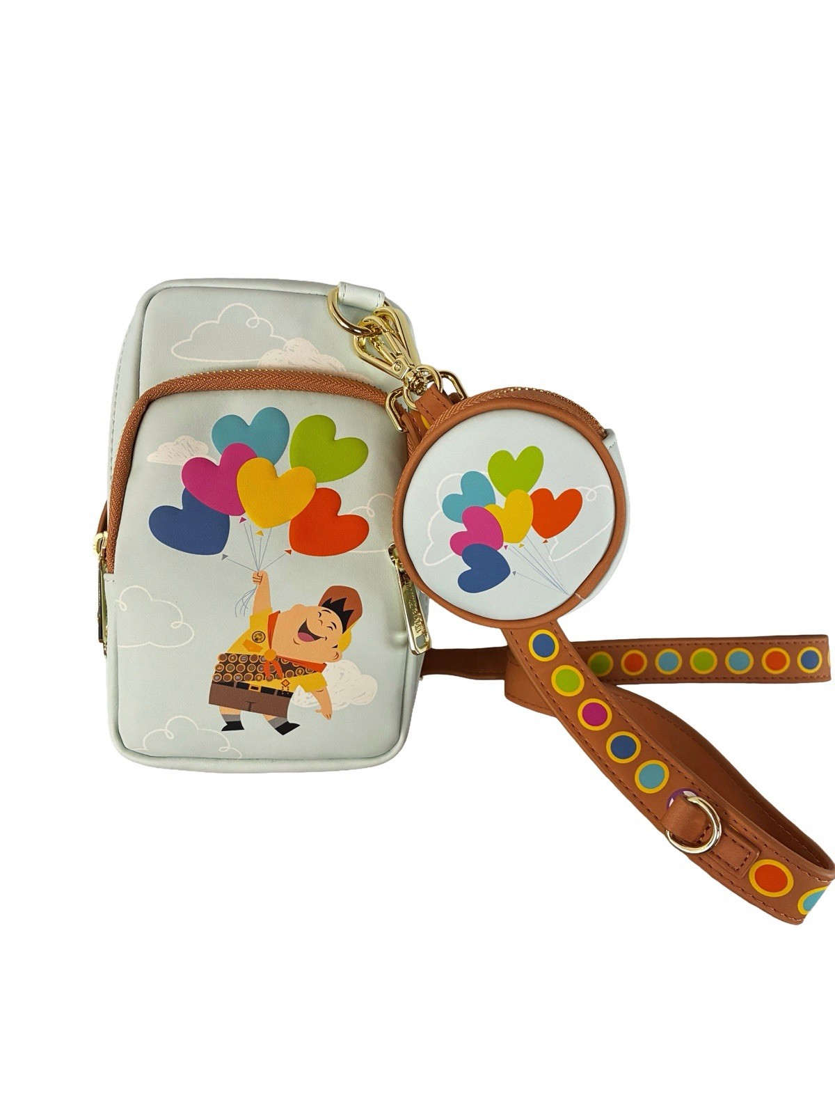 Loungefly Disney Pixar Up Russell Balloon Crossbody Bag w Coin Purse