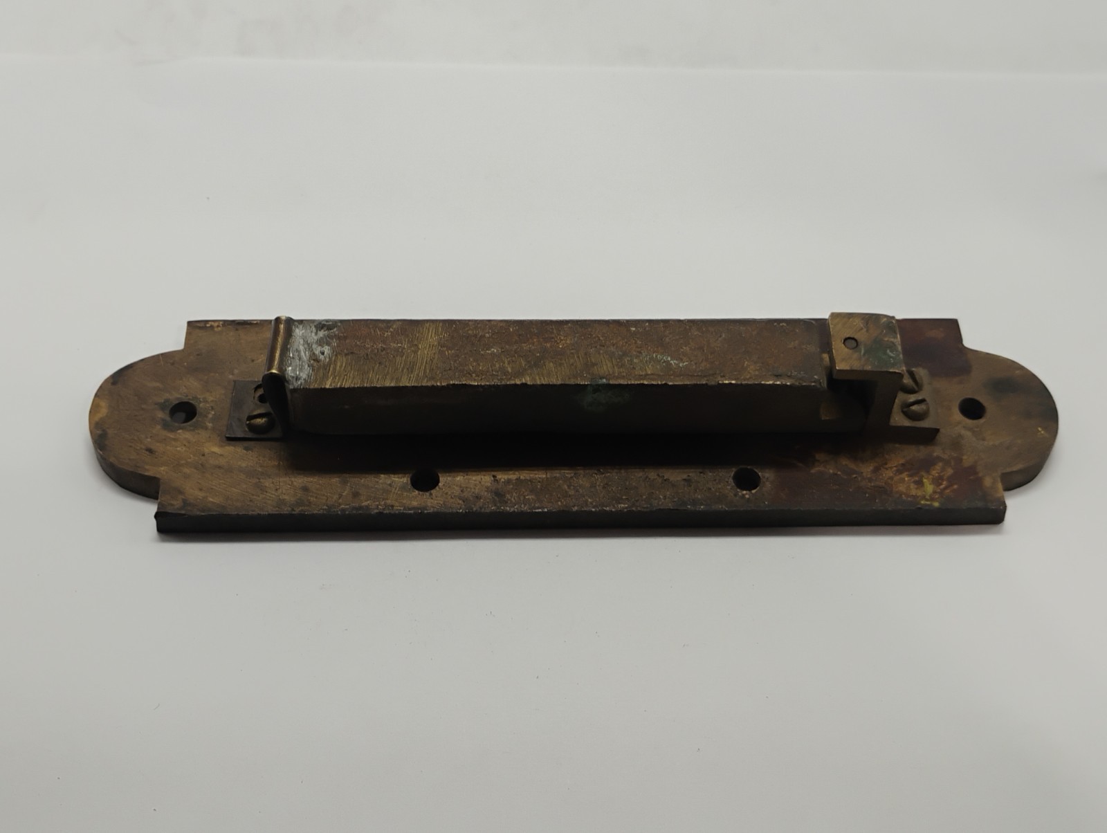 Vintage Antique Solid Brass Bubble Level Keystone Insert