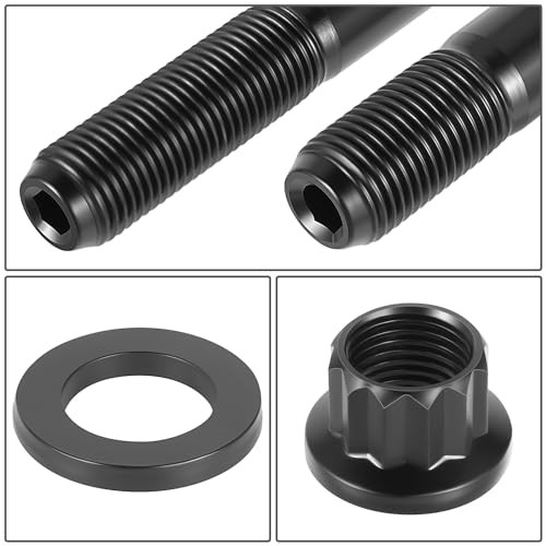 Front 12-Point Cylinder Head Studs Compatible with Windsor Small Block 5.8L