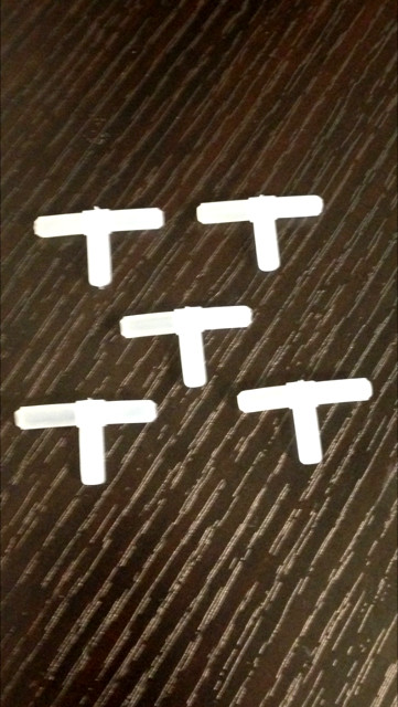 Clear 3 Way Air Line Aquarium T Valves Tubing Connector. 5x pieces